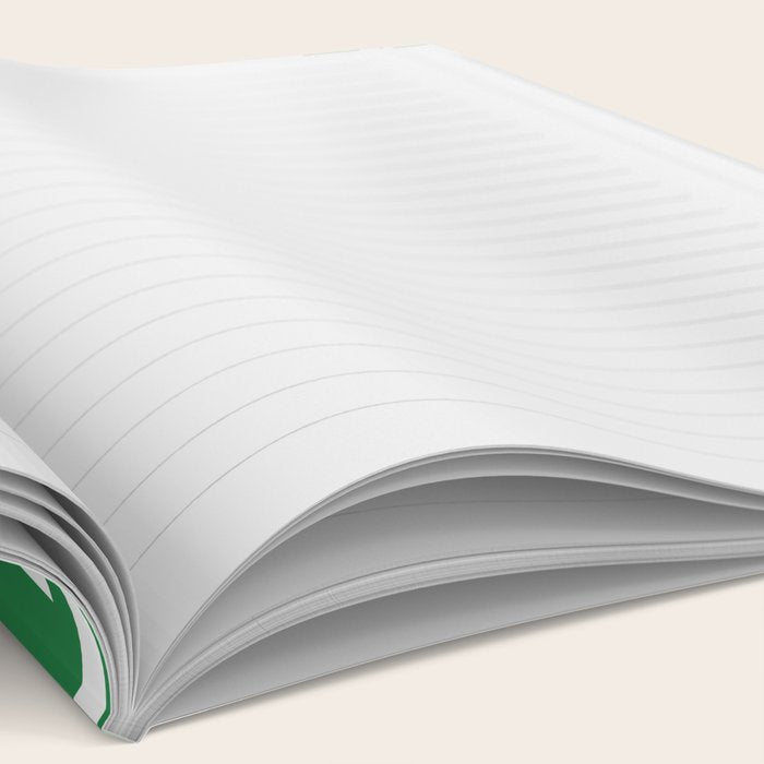 Greek Key Pattern 130 Green Notebook Gallery Image 2