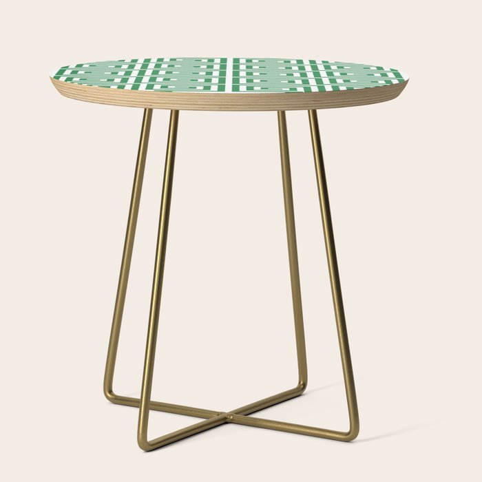 Greek Key Pattern 130 Green Side Table Gallery Image 1