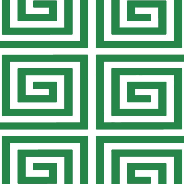 Greek Key Pattern 130 Green Coffee Mug Gallery Image 2