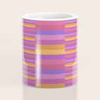 Mixed Stripes Pattern IV Colorful 90s Coffee Mug Gallery Image 4