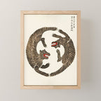 Japanese Tigers by Taguchi Tomoki 1860-1869 - Tiger Mini Art Print Gallery Image 1
