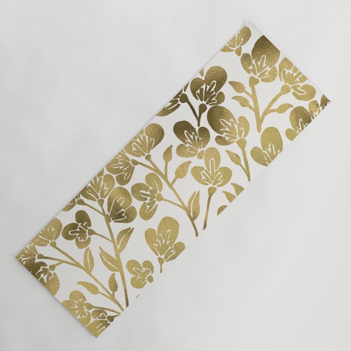 Cherry Blossoms - Gold Palette Yoga Mat Gallery Image 1