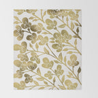Cherry Blossoms - Gold Palette Throw Blanket Gallery Image 2