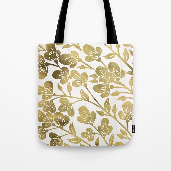 Cherry Blossoms - Gold Palette Tote Bag Gallery Image 1