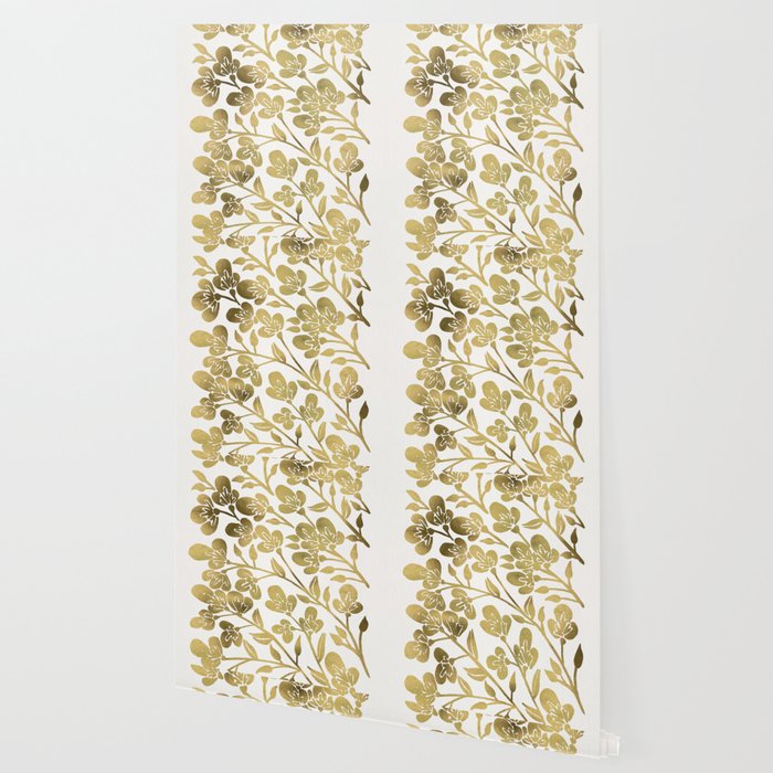 Cherry Blossoms - Gold Palette Wallpaper Gallery Image 2