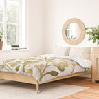 Cherry Blossoms - Gold Palette Duvet Cover Gallery Image 2