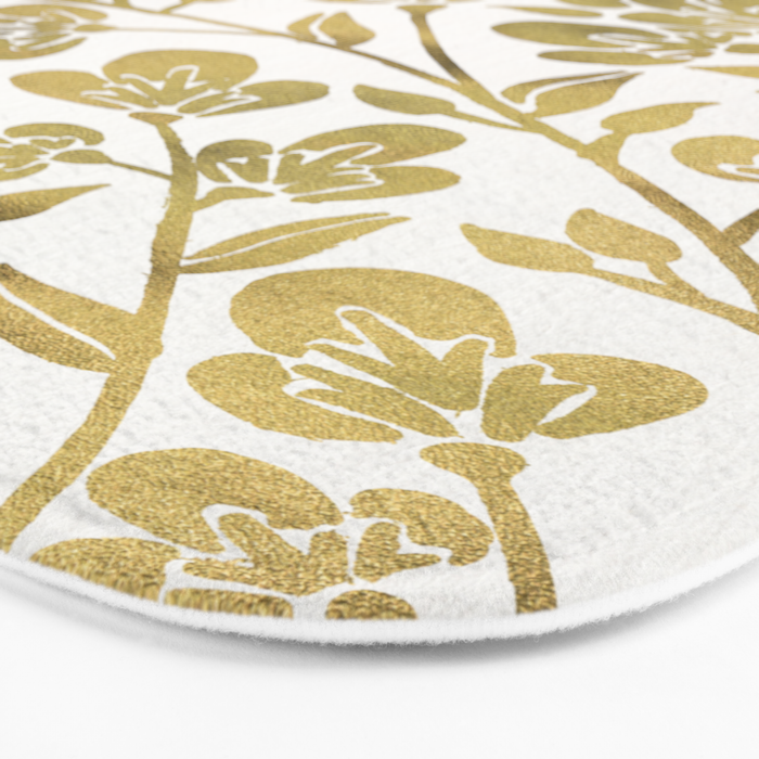 Cherry Blossoms - Gold Palette Bath Mat Gallery Image 3