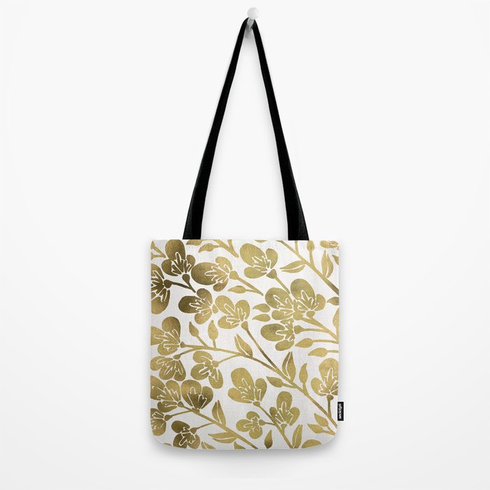 Cherry Blossoms - Gold Palette Tote Bag Gallery Image 2