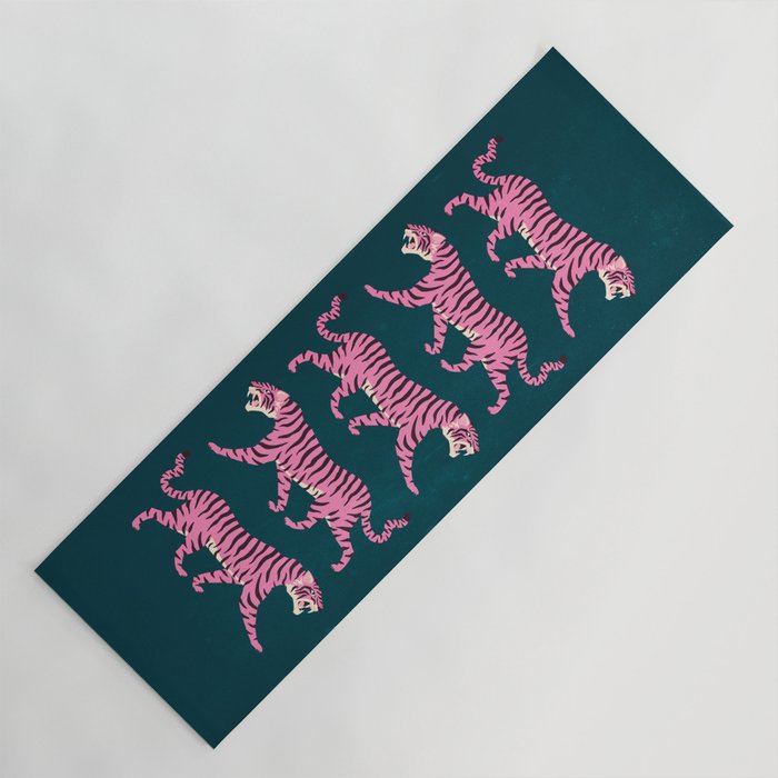 Fierce: Night Race Pink Tiger Edition Yoga Mat Gallery Image 1