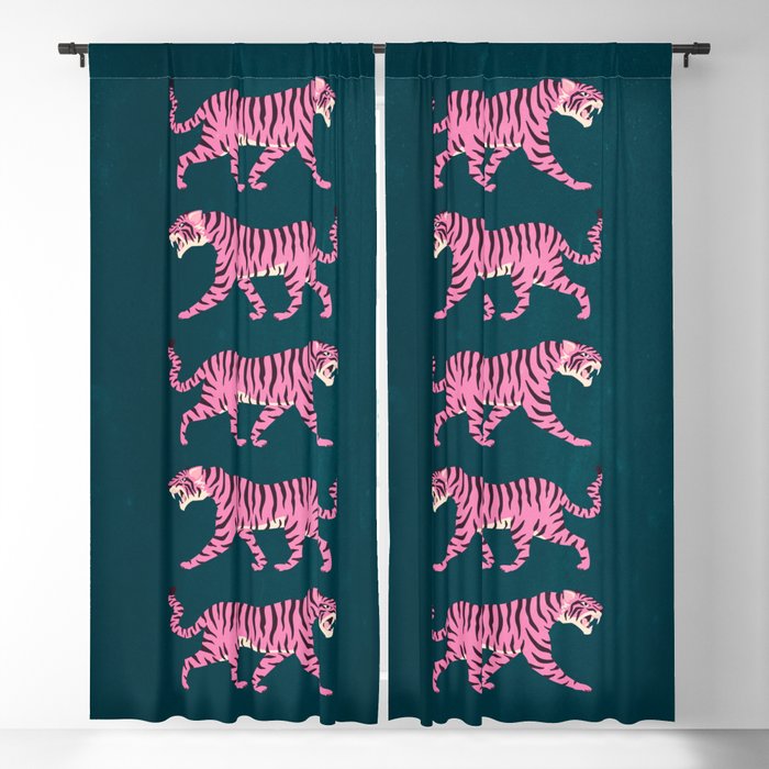Fierce: Night Race Pink Tiger Edition Window Curtain Gallery Image 1