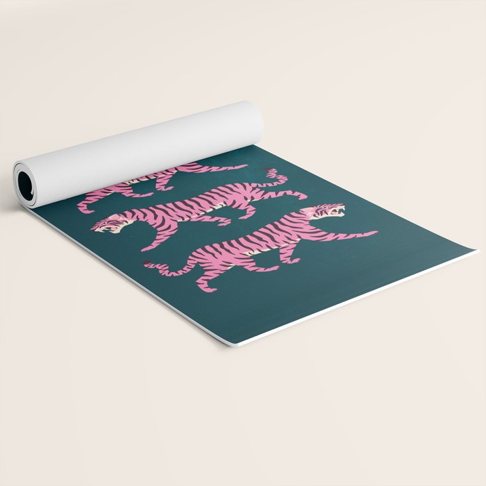Fierce: Night Race Pink Tiger Edition Yoga Mat Gallery Image 2
