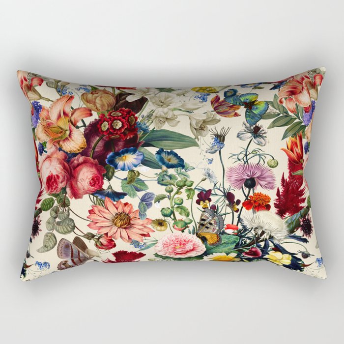 Flower Garden Serenade Rectangular Pillow Gallery Image 1