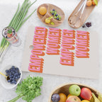 Empowered Women Empower Women (Pink Orange) Cutting Board Gallery Image 2
