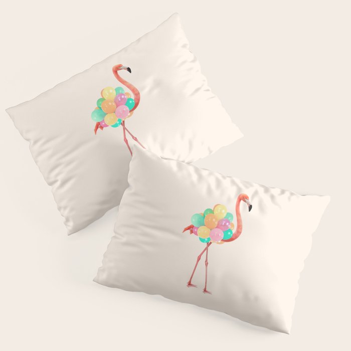 FLAMINGO PARTY Pillow Sham Gallery Image 1