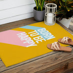 Born to be Happy - Positive Retro Typography  Outdoor Rug Gallery Image 2