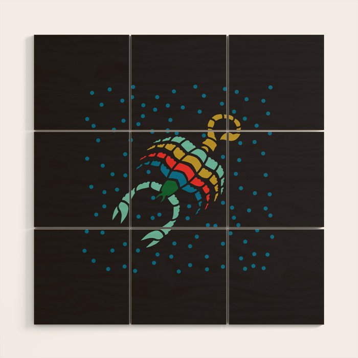 ZODIAC SCORPIO Wood Wall Art Gallery Image 1