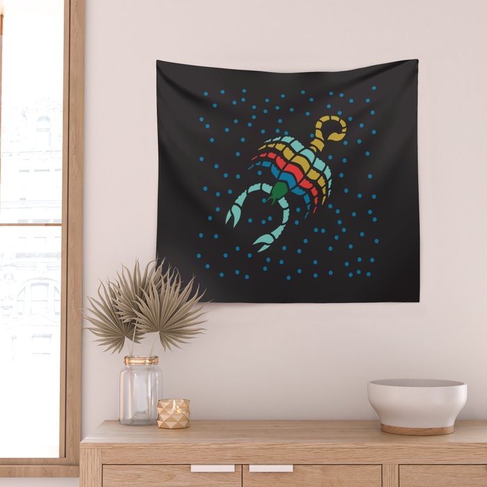 ZODIAC SCORPIO Wall Tapestry Gallery Image 2