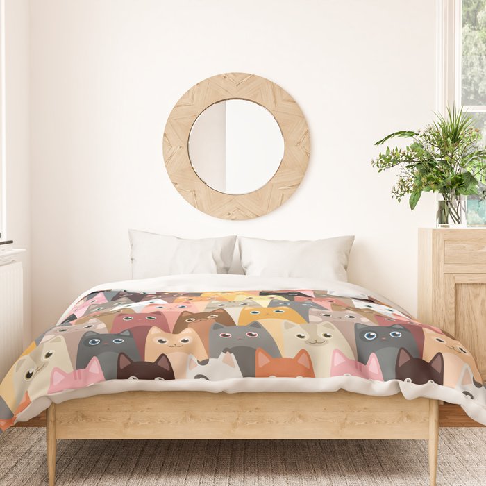 Cats Pattern Duvet Cover Gallery Image 3