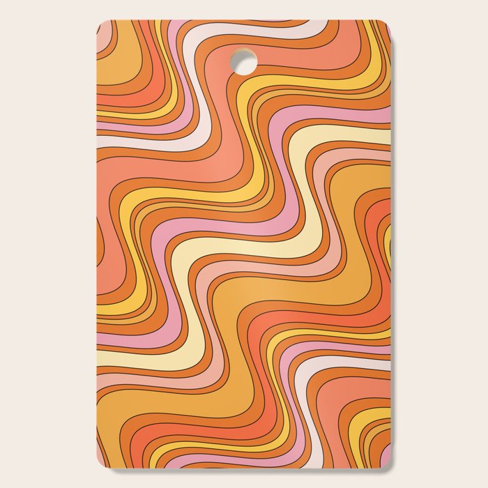 Retro Waves Cutting Board Gallery Image 1