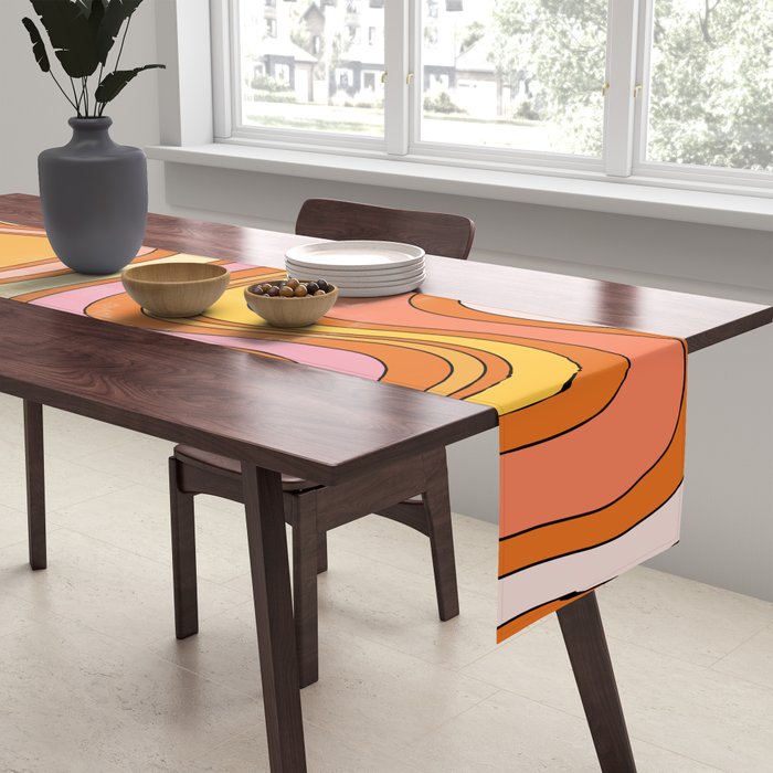 Retro Waves Table Runner Gallery Image 2