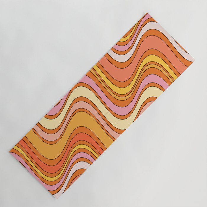 Retro Waves Yoga Mat Gallery Image 1