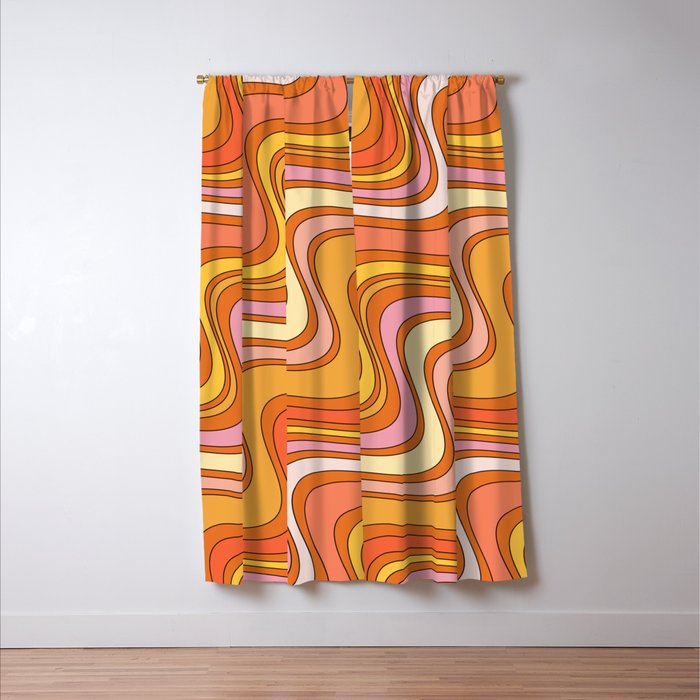 Retro Waves Window Curtain Gallery Image 3
