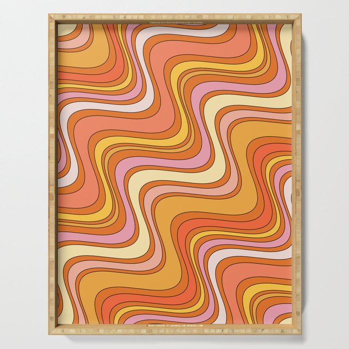 Retro Waves Serving Tray Gallery Image 1