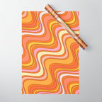 Retro Waves Wrapping Paper Gallery Image 1