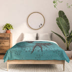 Vampire Mermaid on Aqua Comforter Gallery Image 3