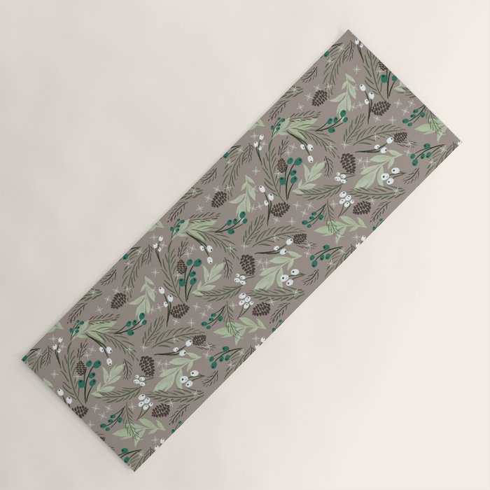 Christmas Foliage - Earth Yoga Mat Gallery Image 1
