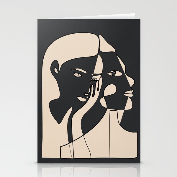 Abstract Faces 14 Stationery Card Gallery Image 2