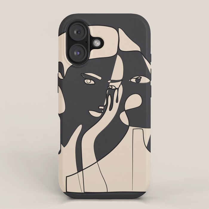 Abstract Faces 14 iPhone Case Gallery Image 1