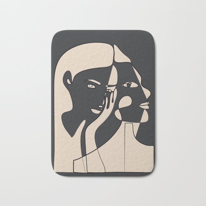 Abstract Faces 14 Bath Mat Gallery Image 1