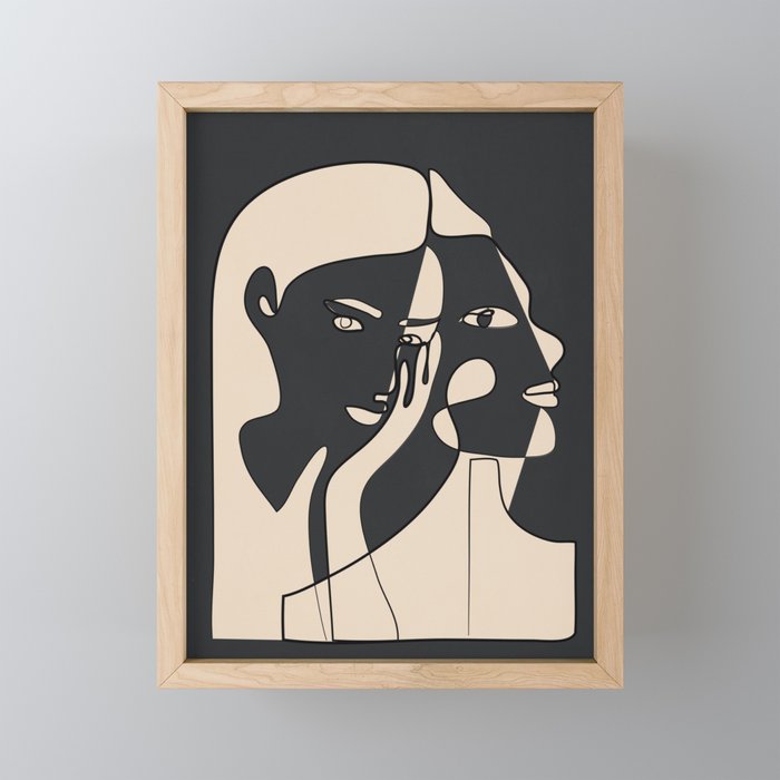 Abstract Faces 14 Mini Art Print Gallery Image 1