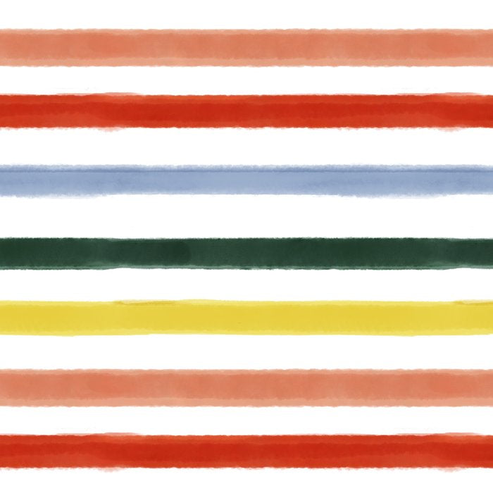 Classic Summer Watercolor Stripes Coffee Mug Gallery Image 2