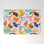 Christmas Cats in Santa Hats Welcome Mat Gallery Image 1