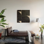 Minimal Geometric Shapes 210 Wood Wall Art Gallery Image 2