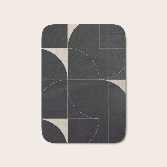Minimal Geometric Shapes 210 Bath Mat Gallery Image 1