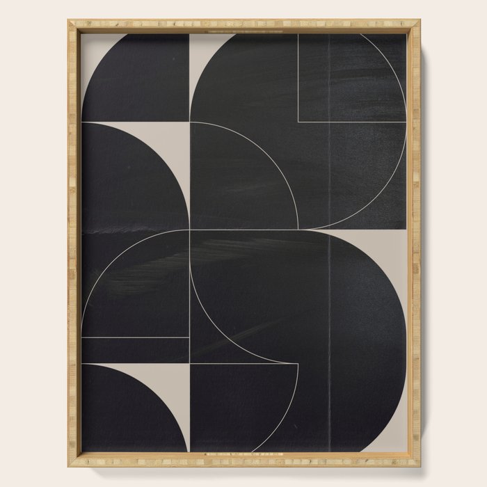 Minimal Geometric Shapes 210 Serving Tray Gallery Image 1