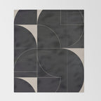 Minimal Geometric Shapes 210 Throw Blanket Gallery Image 2