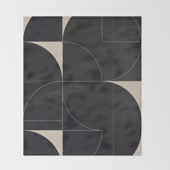 Minimal Geometric Shapes 210 Throw Blanket Gallery Image 2