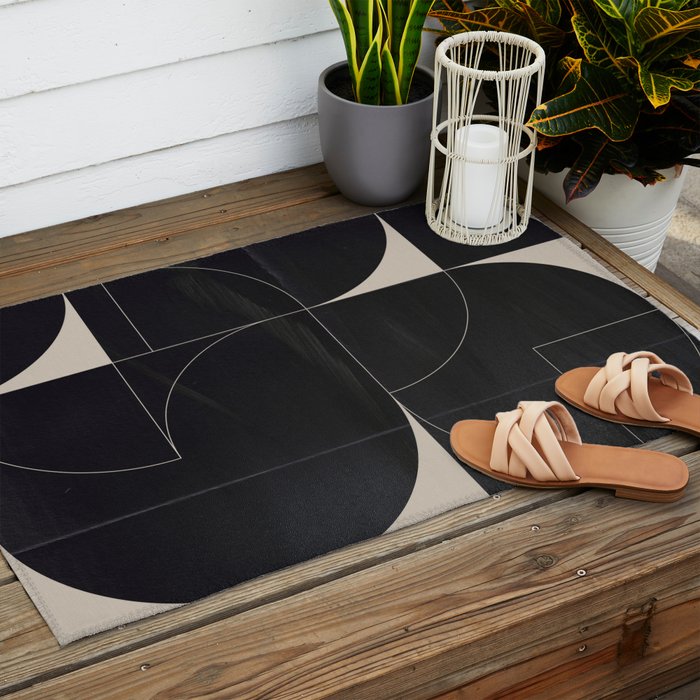 Minimal Geometric Shapes 210 Outdoor Rug Gallery Image 2