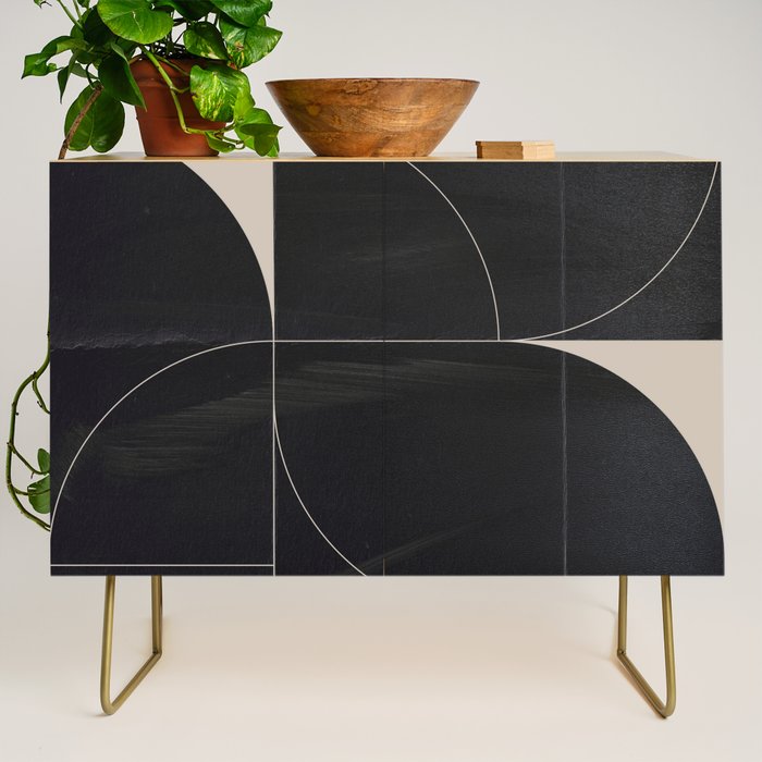 Minimal Geometric Shapes 210 Credenza Gallery Image 1