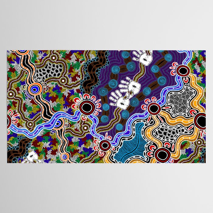 Authentic Aboriginal Art - Discovering Your Dreams Tablecloth Gallery Image 2