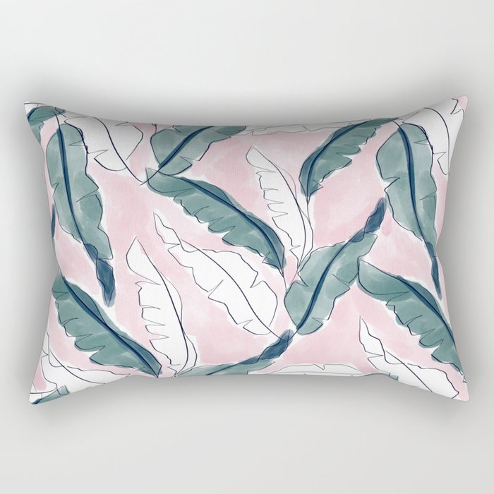 Banana Leaves Rectangular Pillow Gallery Image 1