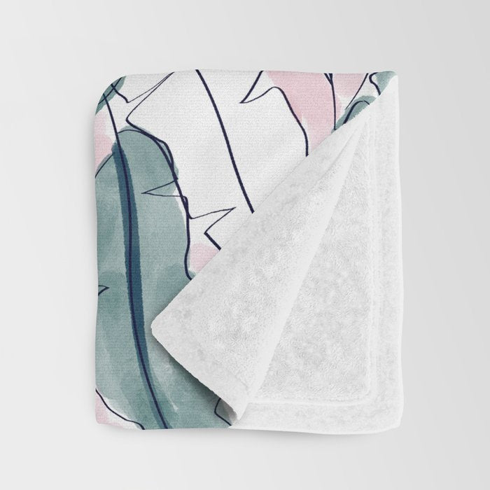 Banana Leaves Throw Blanket Gallery Image 3