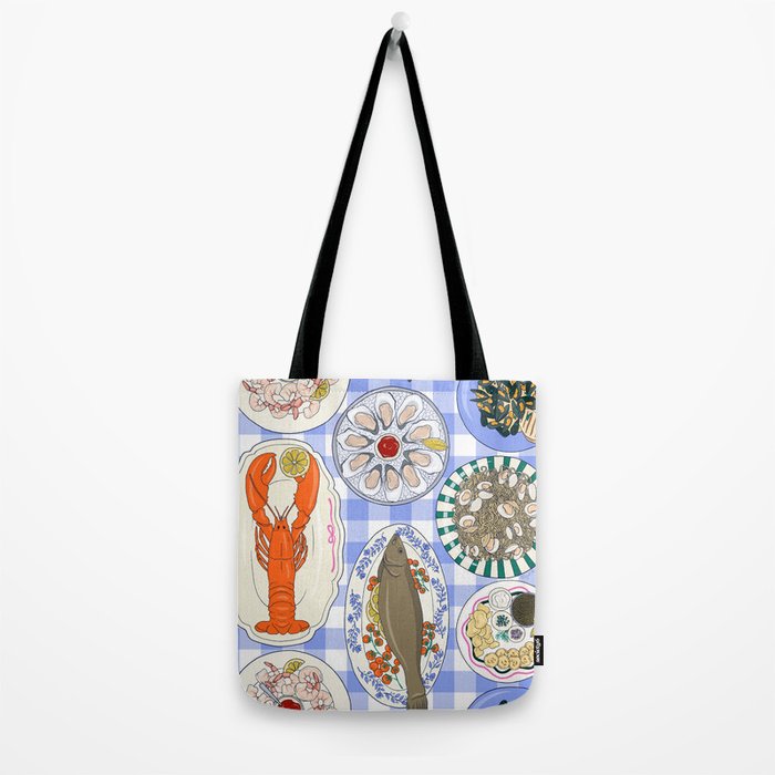 Seafood Feast Tablescape Tote Bag Gallery Image 2