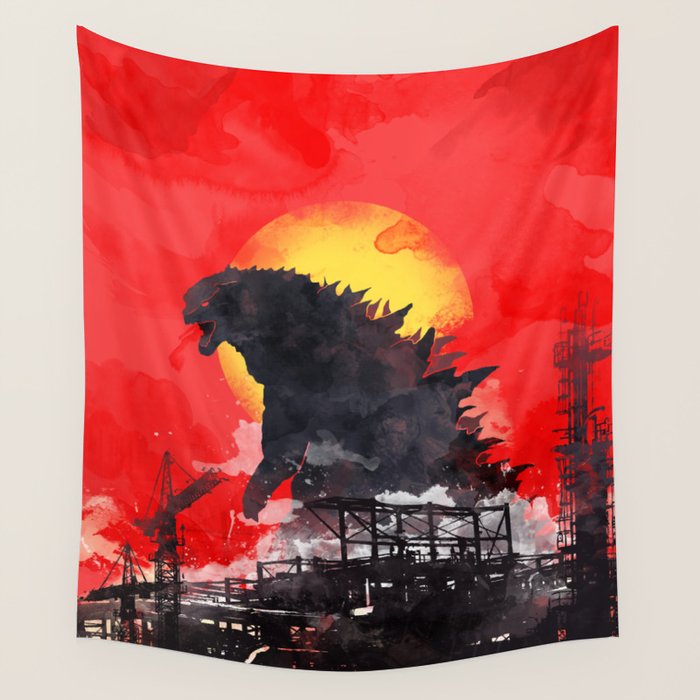 godzilla 5 Wall Tapestry Gallery Image 4