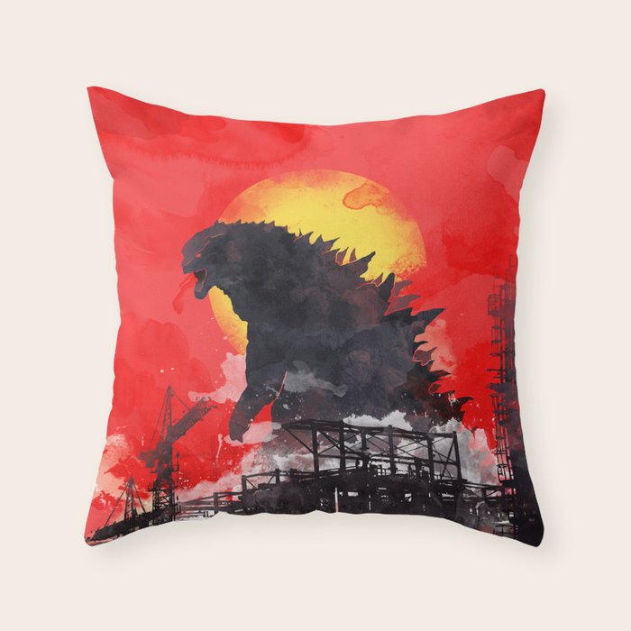 godzilla 5 Throw Pillow Gallery Image 6