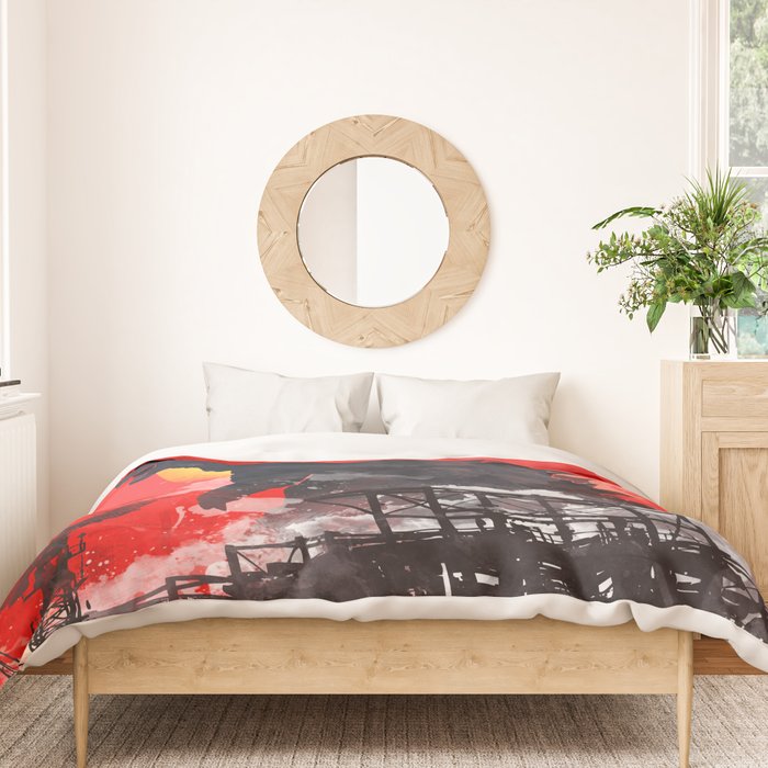 godzilla 5 Duvet Cover Gallery Image 3
